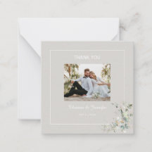 Elegant Botanical Eucalyptus Parchment Thank you