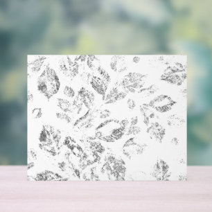 Elegant Botanical File Folder Set Acrylic Sign