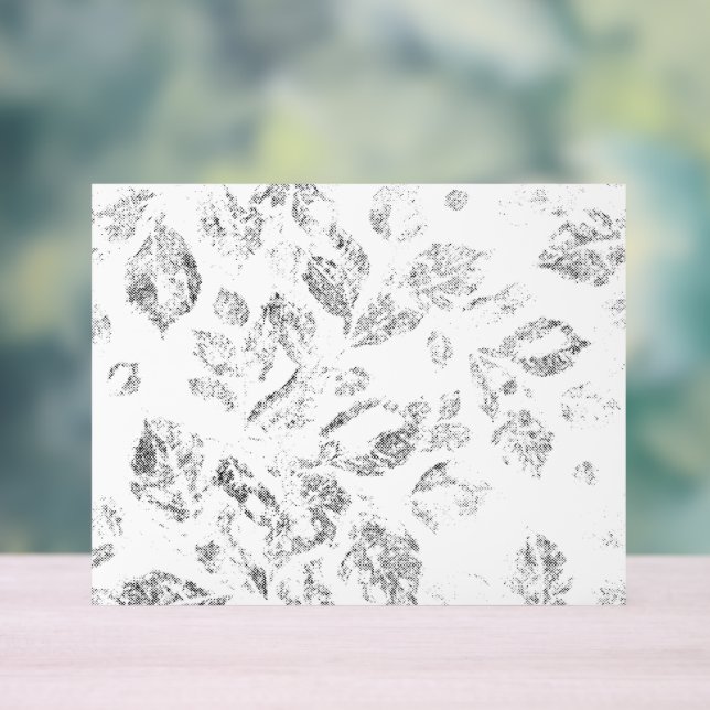 Elegant Botanical File Folder Set Acrylic Sign (Neutral)