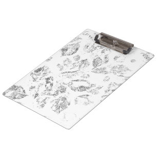 Elegant Botanical File Folder Set Clipboard
