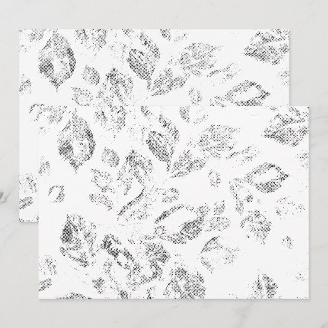Elegant Botanical File Folder Set Holiday Card (Front/Back)