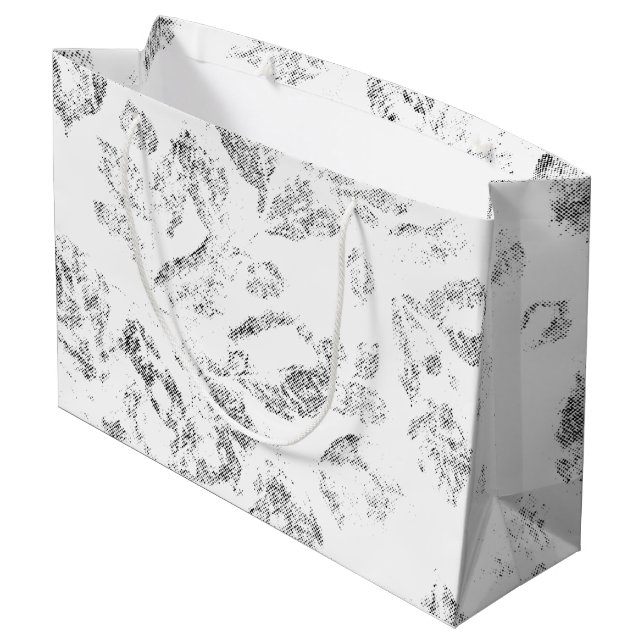 Elegant Botanical File Folder Set Large Gift Bag (Back Angled)