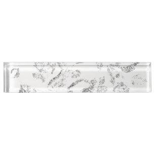 Elegant Botanical File Folder Set Nameplate
