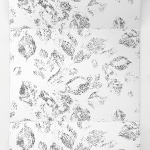 Elegant Botanical File Folder Set Tri-Fold Holiday Card