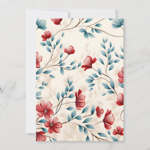 Elegant Botanical Floral Branch Announcement