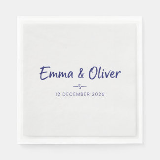 Elegant Botanical Floral Bridal Shower Personalise Napkin