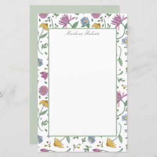 Elegant Botanical Garden Personalised Stationery