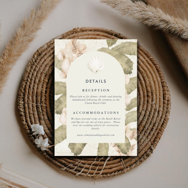 Elegant Botanical Garden Wedding Enclosure Card (Creator Uploaded)