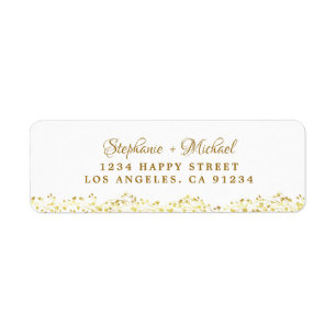 Elegant Botanical Gold Greenery leaves