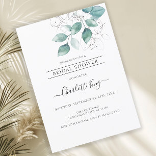 Elegant Botanical Gold Invitation