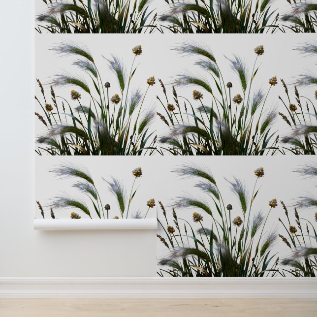 "Elegant Botanical Grass Wallpaper" Wallpaper (Application)