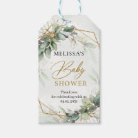 Elegant botanical green eucalyptus Baby Shower