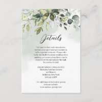 Elegant botanical green eucalyptus gold details