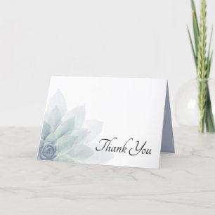 Elegant Botanical Greenery Thank You Greeting Card