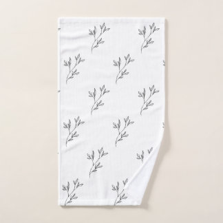 Elegant Botanical Hand Towel 