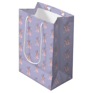 Elegant Botanical Line Art Favour Bag