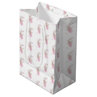 Elegant Botanical Line Art Favour Bag