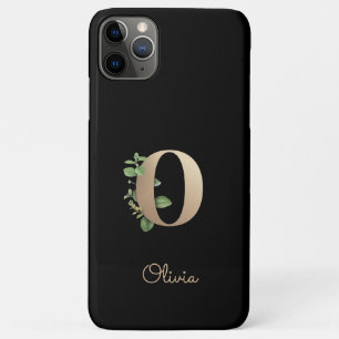 Elegant Botanical Monogram Gold Letter O Case-Mate iPhone Case