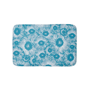 Elegant Botanical Pattern Bath Mat