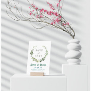 Elegant Botanical Save the Date  Invitation