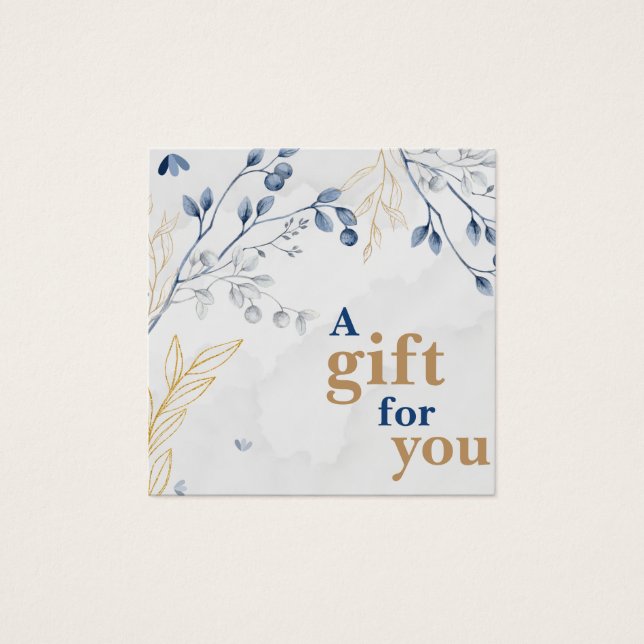 Elegant Botanical Spa Gift Certificate (Front)