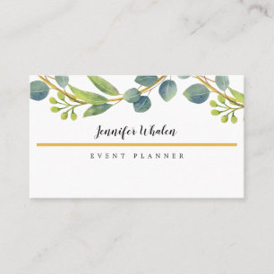 Elegant Botanical Vine Custom Business Card