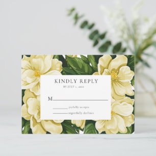 Elegant, botanical wedding invitation