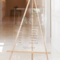 Elegant Botanical Wedding Order of Events