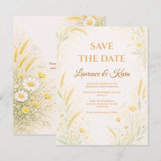 Elegant Botanical Wedding Save the date