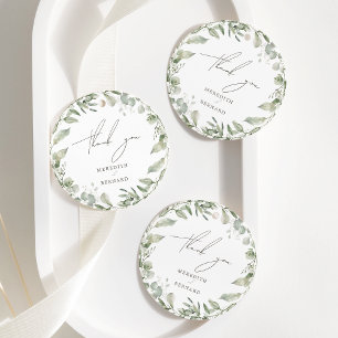 Elegant Botanical Wedding Thank You Favour Tags