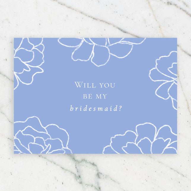 Elegant Botanical Will You Be My Bridesmaid Invitation (Creator Uploaded)