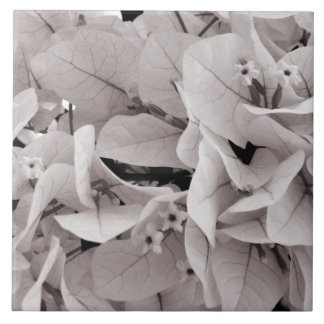 Elegant bougainvillea vintage style floral pattern tile