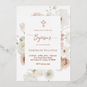 elegant bouquet frame Baptism