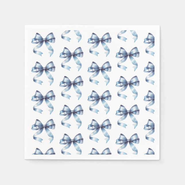 Elegant Bow Party Napkins (Front)