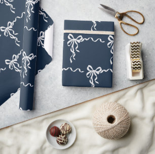 Elegant Bow Pattern Wrapping Paper