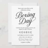Elegant Boxing Day Invitation