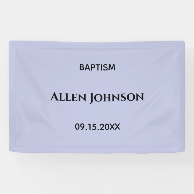 Elegant boy baptism  banner (Horizontal)