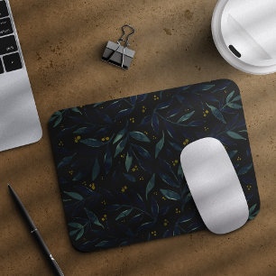 Elegant branches and berries mouse pad