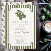 Elegant Branches of Love Olive Baby Shower