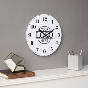 Elegant Branded Company Business Logo Promotional Large Clock
