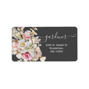 Elegant Bridal Bouquet on Grey Label