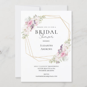 Elegant Bridal Party Boho invitation