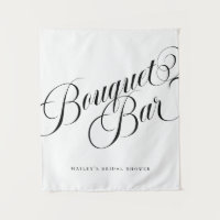 Elegant Bridal Shower Bouquet Bar Sign