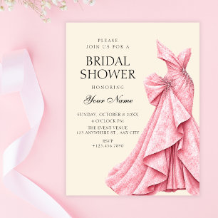 Elegant bridal shower invitation