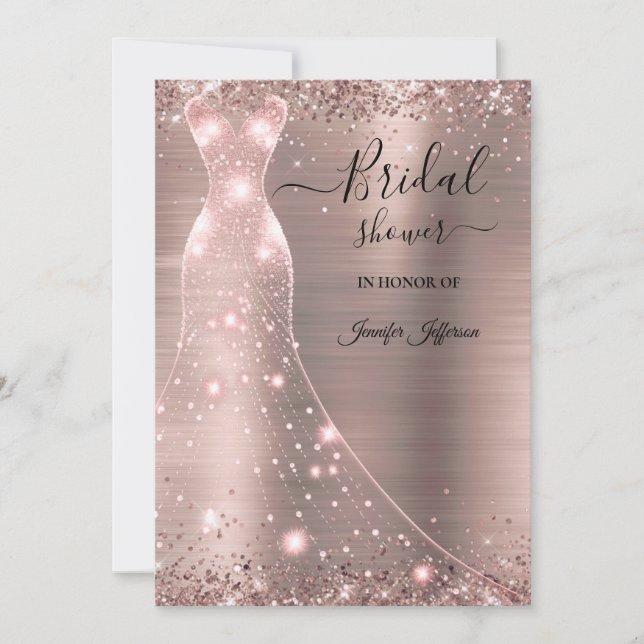 Elegant Bridal Shower Invitation (Front)