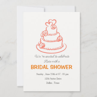 "Elegant Bridal Shower Invitation Design"