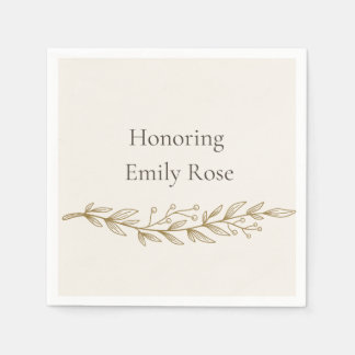 Elegant Bridal Shower Party Napkins