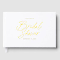 Elegant Bridal Shower Photo Guest Book