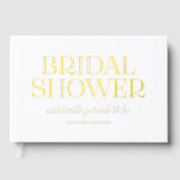 Elegant Bridal Shower Photo Guest Book