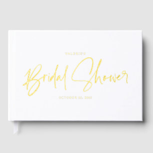 Elegant Bridal Shower Photo Guest Book